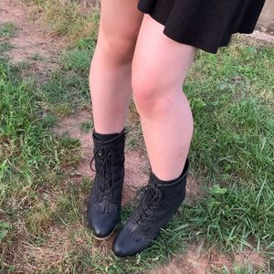 Ralph Lauren Denim and Supply Leather Ankle Boots